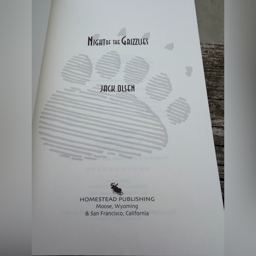 Book Night of the Grizzlies by Jack Olsen Glacier National Park 5 star read - Picture 4 of 9